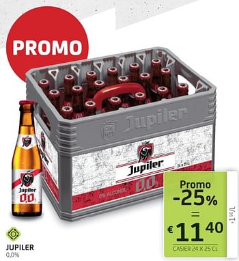 Promotions Jupiler 0,0% - Jupiler - Valide de 17/11/2023 à 30/11/2023 chez BelBev