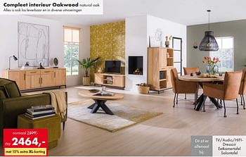 Promoties Compleet interieur oakwood - Huismerk - Woonsquare - Geldig van 27/11/2023 tot 02/12/2023 bij Woonsquare
