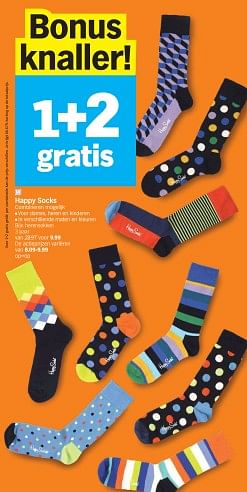 Promoties Herensokken - Happy Socks - Geldig van 27/11/2023 tot 03/12/2023 bij Albert Heijn