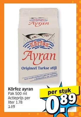 Promoties Körfez ayran - Körfez ayran - Geldig van 27/11/2023 tot 03/12/2023 bij Albert Heijn