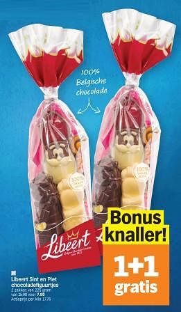 Promoties Libeert sint en piet chocoladefiguurtjes - Libeert - Geldig van 27/11/2023 tot 03/12/2023 bij Albert Heijn