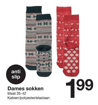 Promoties Dames sokken - Huismerk - Zeeman  - Geldig van 25/11/2023 tot 01/12/2023 bij Zeeman