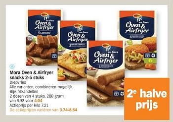 Promoties Mora oven + airfryer snacks frikandellen - Mora - Geldig van 27/11/2023 tot 03/12/2023 bij Albert Heijn