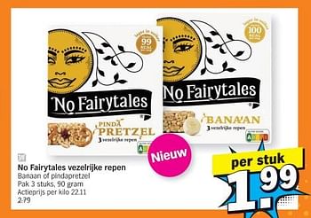 Promoties No fairytales vezelrijke repen - No Fairytales - Geldig van 27/11/2023 tot 03/12/2023 bij Albert Heijn