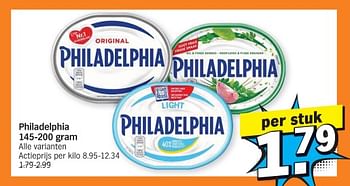 Promoties Philadelphia - Philadelphia - Geldig van 27/11/2023 tot 03/12/2023 bij Albert Heijn