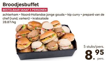 Promoties Broodjesbuffet - Huismerk - Bon'Ap - Geldig van 08/11/2023 tot 05/12/2023 bij Bon'Ap