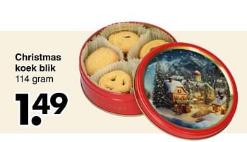 Promoties Christmas koek blik - Huismerk - Wibra - Geldig van 20/11/2023 tot 03/12/2023 bij Wibra
