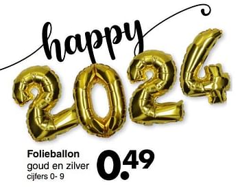 Promoties Folieballon - Huismerk - Wibra - Geldig van 20/11/2023 tot 03/12/2023 bij Wibra