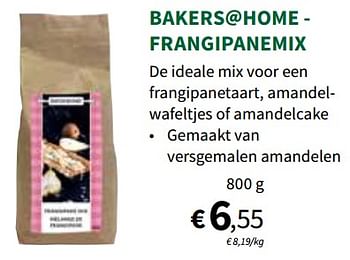 Promoties Bakers@home - frangipanemix - Bakers@Home - Geldig van 22/11/2023 tot 03/12/2023 bij Horta