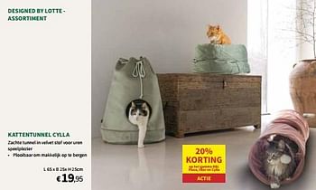 Promoties Designed by lotte - kattentunnel cylla - Designed by Lotte - Geldig van 22/11/2023 tot 03/12/2023 bij Horta