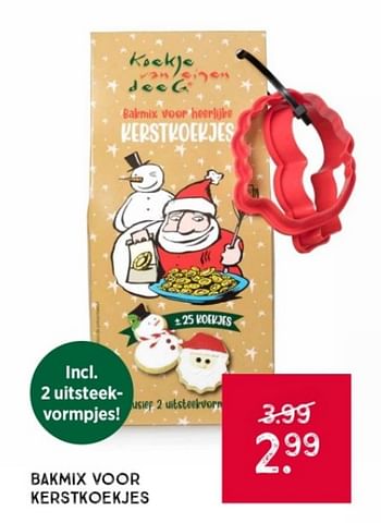 Promoties Bakmix voor kerstkoekjes - Huismerk - Xenos - Geldig van 26/11/2023 tot 09/12/2023 bij Xenos