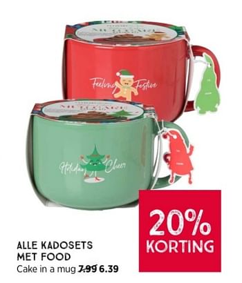 Promoties Cake in a mug - Huismerk - Xenos - Geldig van 26/11/2023 tot 09/12/2023 bij Xenos