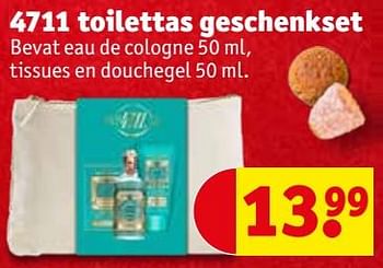 Promoties 4711 toilettas geschenkset - 4711 - Geldig van 28/11/2023 tot 10/12/2023 bij Kruidvat