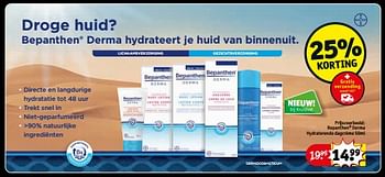 Promoties Bepanthen derma hydraterende dagcrème - Bepanthen - Geldig van 28/11/2023 tot 10/12/2023 bij Kruidvat