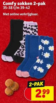 Promoties Comfy sokken - Huismerk - Kruidvat - Geldig van 28/11/2023 tot 10/12/2023 bij Kruidvat