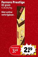 Promoties Ferrero prestige - Ferrero - Geldig van 28/11/2023 tot 10/12/2023 bij Kruidvat