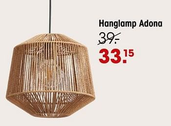 Promoties Hanglamp adona - Huismerk - Kwantum - Geldig van 28/11/2023 tot 17/12/2023 bij Kwantum