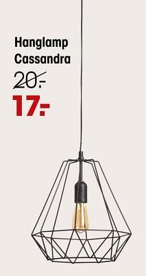 Promoties Hanglamp cassandra - Huismerk - Kwantum - Geldig van 28/11/2023 tot 17/12/2023 bij Kwantum