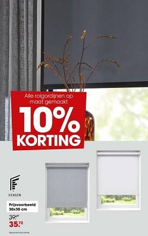 Promoties Rolgordijnen op maat gemaakt - Fenstr - Geldig van 28/11/2023 tot 17/12/2023 bij Kwantum