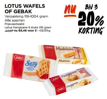 Promoties Lotus frangipane - Lotus Bakeries - Geldig van 29/11/2023 tot 05/12/2023 bij Jumbo