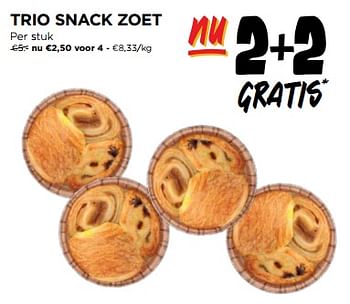 Promoties Trio snack zoet - Huismerk - Jumbo - Geldig van 29/11/2023 tot 05/12/2023 bij Jumbo