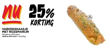 Promoties Varkenshaasje met rozemarijn - Huismerk - Jumbo - Geldig van 29/11/2023 tot 05/12/2023 bij Jumbo