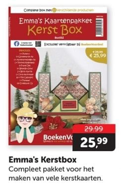 Promoties Emma`s kerstbox - Huismerk - Boekenvoordeel - Geldig van 21/11/2023 tot 05/12/2023 bij BoekenVoordeel