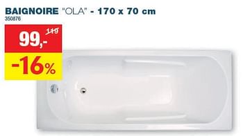 Promotions Baignoire ola - Allibert - Valide de 15/11/2023 à 03/12/2023 chez Hubo