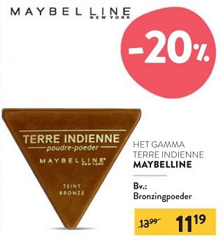Promoties Bronzingpoeder - Maybelline - Geldig van 22/11/2023 tot 05/12/2023 bij DI