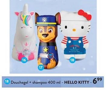 Promoties Douchegel + shampoo - hello kitty - Hello kitty - Geldig van 22/11/2023 tot 05/12/2023 bij DI
