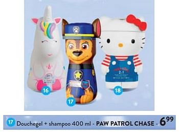 Promoties Douchegel + shampoo - paw patrol chase - PAW  PATROL - Geldig van 22/11/2023 tot 05/12/2023 bij DI