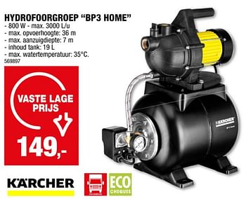 Promoties Kärcher hydrofoorgroep bp3 home - Kärcher - Geldig van 22/11/2023 tot 03/12/2023 bij Hubo
