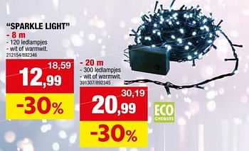 Promoties Sparkle light - Huismerk - Hubo  - Geldig van 22/11/2023 tot 03/12/2023 bij Hubo