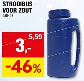 Promoties Strooibus voor zout - Huismerk - Hubo  - Geldig van 22/11/2023 tot 03/12/2023 bij Hubo