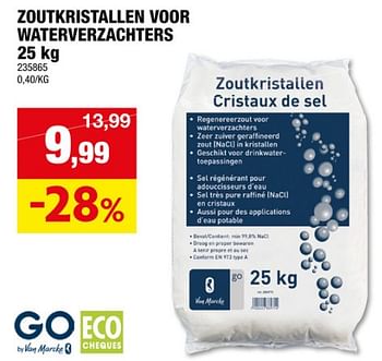Promoties Zoutkristallen voor waterverzachters - Van Marcke - Geldig van 22/11/2023 tot 03/12/2023 bij Hubo