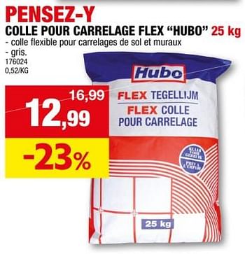 Promoties Colle pour carrelage flex hubo - Huismerk - Hubo  - Geldig van 22/11/2023 tot 03/12/2023 bij Hubo