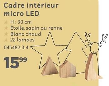 Promotions Cadre intérieur micro led - Produit maison - Mr. Bricolage - Valide de 25/10/2023 à 10/12/2023 chez Mr. Bricolage