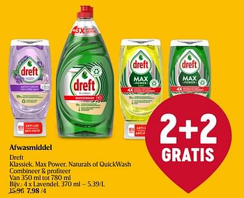 Promoties Afwasmiddel dreft lavendel - Dreft - Geldig van 30/11/2023 tot 06/12/2023 bij Delhaize
