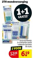 Promoties Flexpicks zacht rubberen borstels - 2TH Picks - Geldig van 28/11/2023 tot 10/12/2023 bij Kruidvat