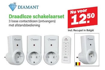 Promoties Draadloze schakelaarset - Diamant - Geldig van 19/11/2023 tot 09/12/2023 bij Van Cranenbroek
