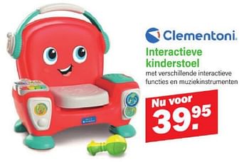 Promoties Interactieve kinderstoel - Clementoni - Geldig van 19/11/2023 tot 09/12/2023 bij Van Cranenbroek