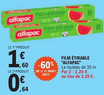 Alfapac Film étirable alfapac - En promotion chez E.Leclerc