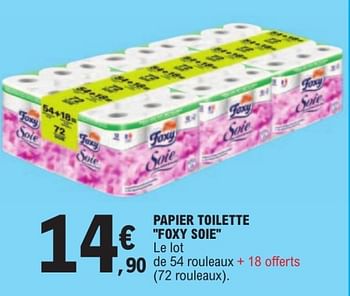 Promo Foxy Papier Toilette Soie chez Auchan Direct 