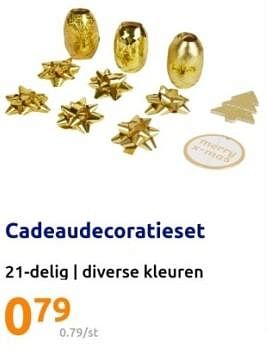 Promoties Cadeaudecoratieset - Huismerk - Action - Geldig van 29/11/2023 tot 05/12/2023 bij Action
