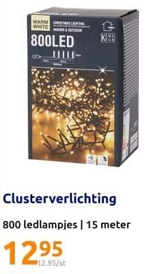 Promoties Clusterverlichting - Huismerk - Action - Geldig van 29/11/2023 tot 05/12/2023 bij Action