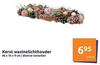 Promoties Kerst waxinelichthouder - Huismerk - Action - Geldig van 29/11/2023 tot 05/12/2023 bij Action