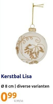 Promoties Kerstbal lisa - Huismerk - Action - Geldig van 29/11/2023 tot 05/12/2023 bij Action