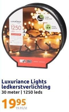 Promoties Luxuriance lights ledkerstverlichting - Luxuriance - Geldig van 29/11/2023 tot 05/12/2023 bij Action
