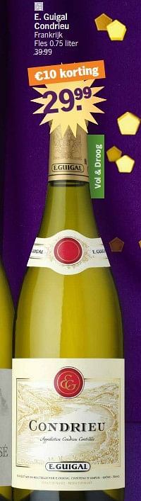 Promoties E. guigal condrieu - Witte wijnen - Geldig van 27/11/2023 tot 01/01/2024 bij Albert Heijn