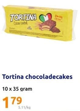 Promoties Tortina chocoladecakes - Tortina - Geldig van 29/11/2023 tot 05/12/2023 bij Action